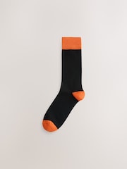 Black Checkered 7 Pack Cotton Rich Socks - Image 3 of 10