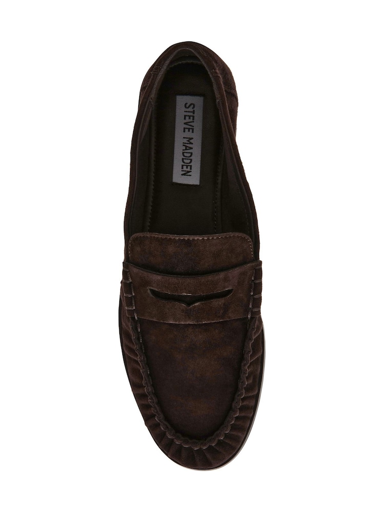 Steve Madden Brown Muse Suede Loafers - Image 6 of 6