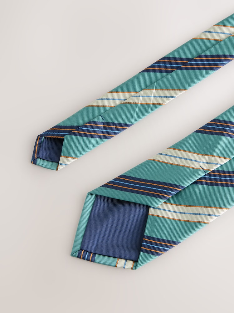 Green Stripe Tie - Image 5 of 5