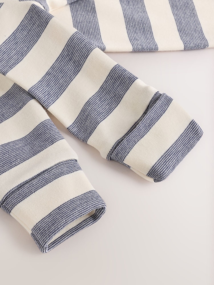 Blue Red Stripe Baby Sleepsuit 3 Pack (0mths-2yrs) - Image 12 of 12