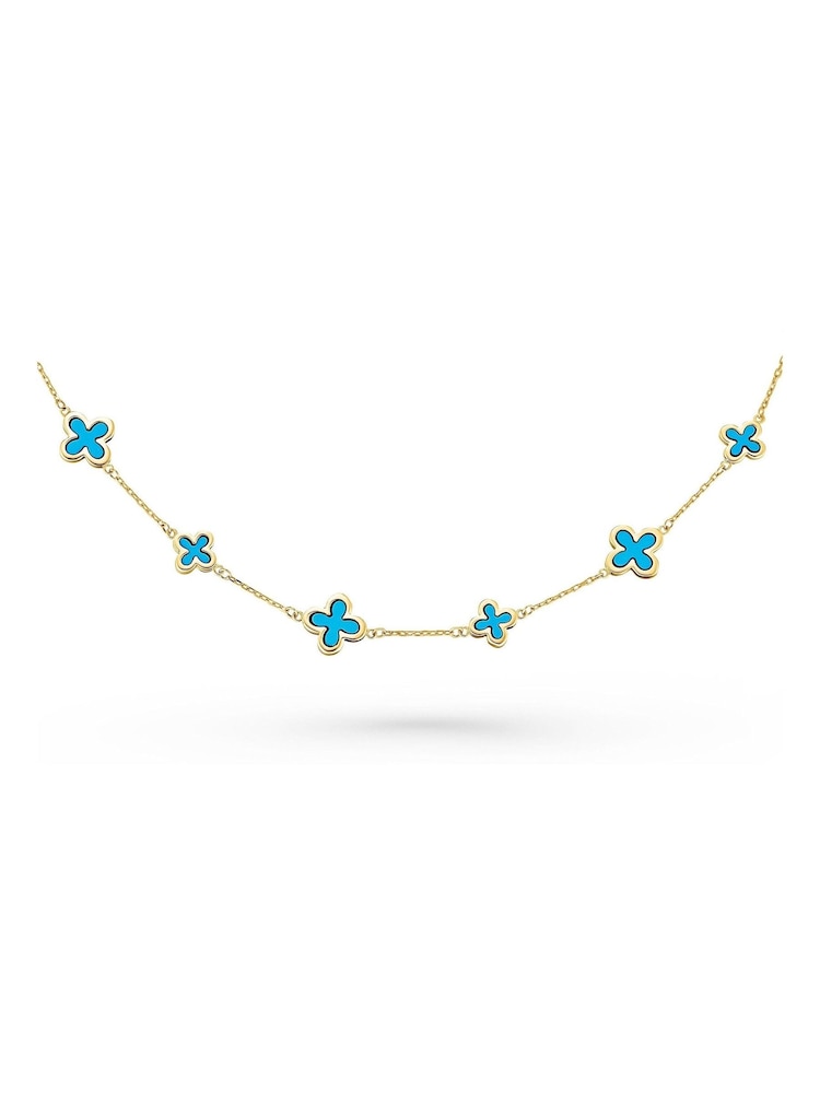 Beaverbrooks 9ct Yellow Gold Tone Clover Bracelet - Image 2 of 4
