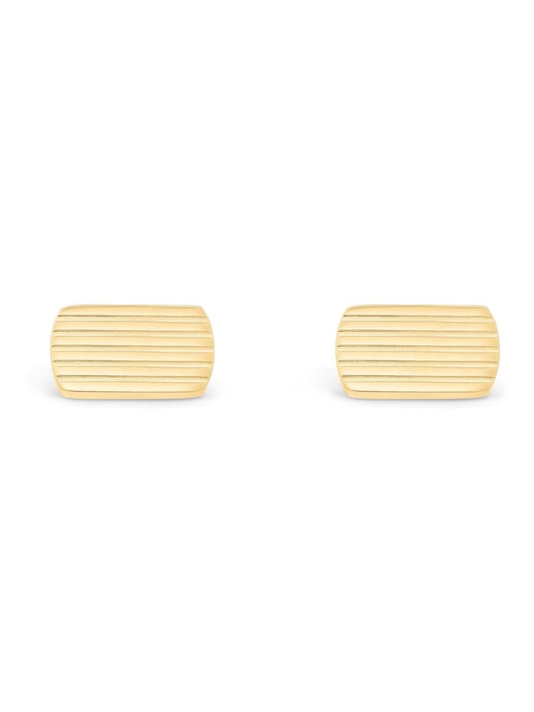Beaverbrooks Yellow Gold Plated Mens Cufflinks - Image 1 of 4