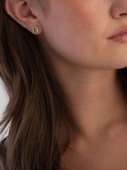 Beaverbrooks 9ct Yellow Gold Tone Peridot Stud Earrings - Image 3 of 3