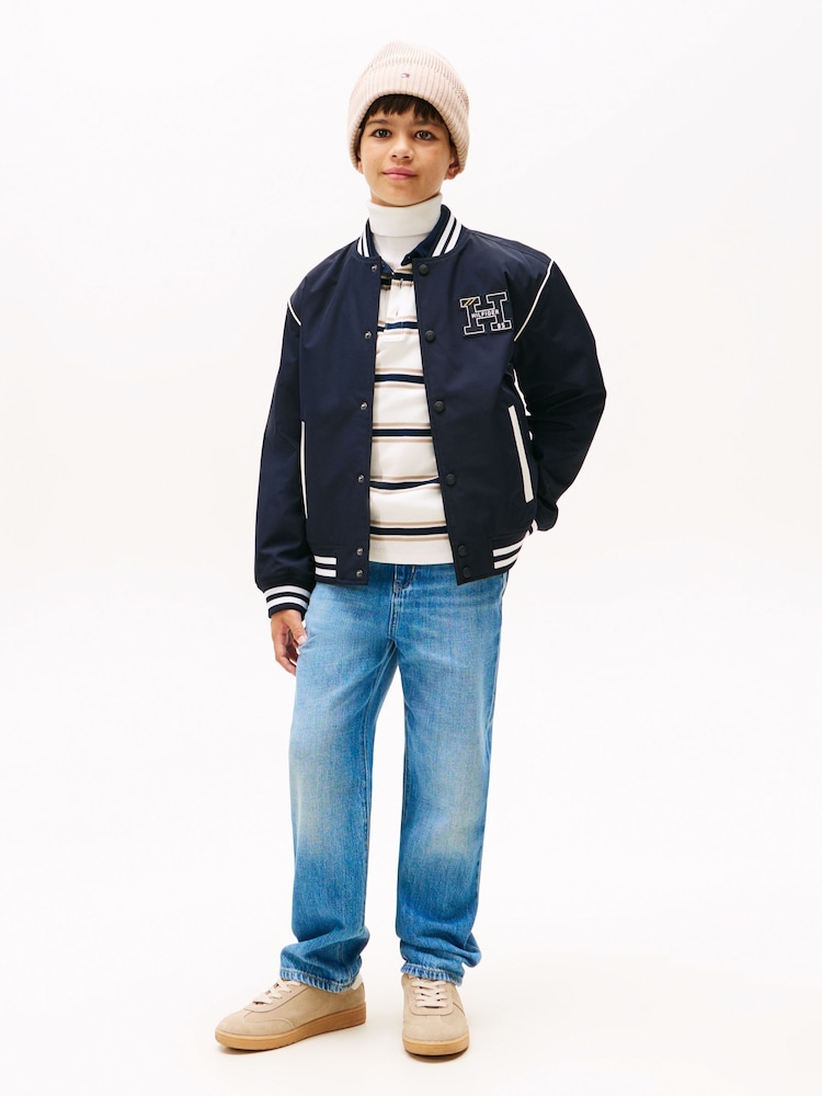 Tommy Hilfiger Blue Mid Wash Skater Jeans - Image 1 of 5 Tommy Hilfiger Blue Mid Wash Skater Jeans - Image 1 of 5