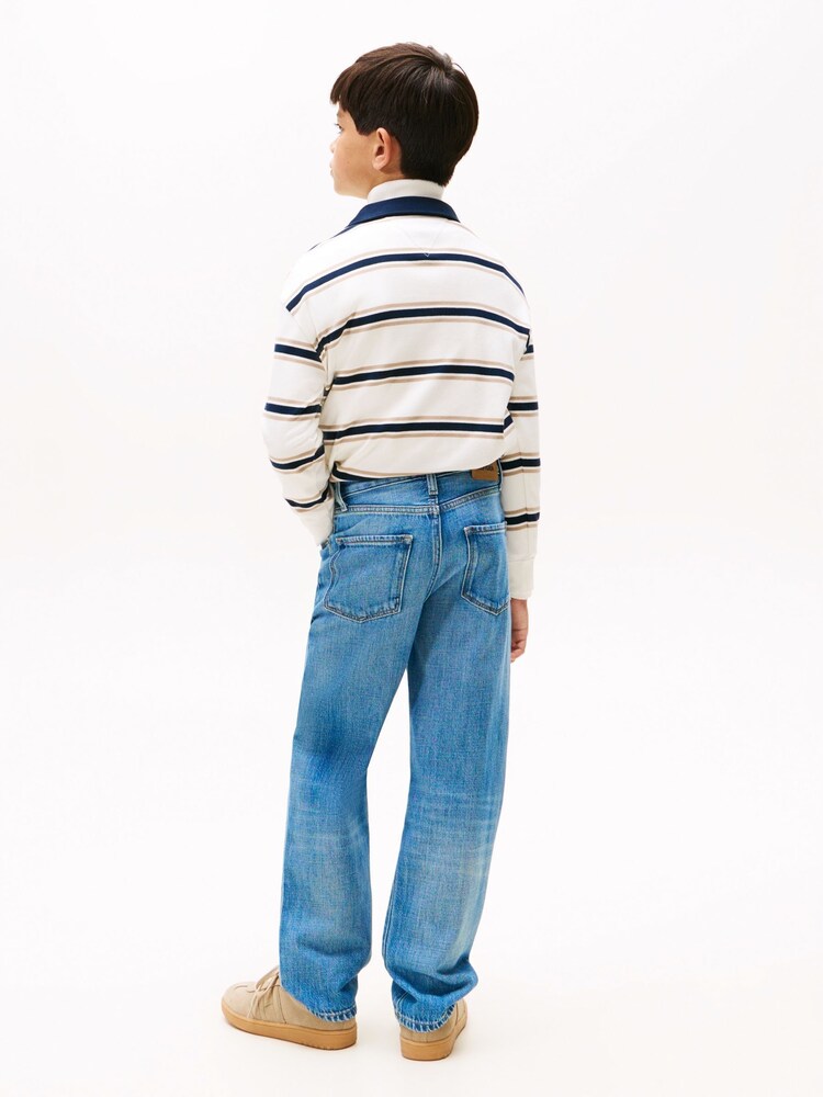 Tommy Hilfiger Blue Mid Wash Skater Jeans - Image 2 of 5 Tommy Hilfiger Blue Mid Wash Skater Jeans - Image 2 of 5