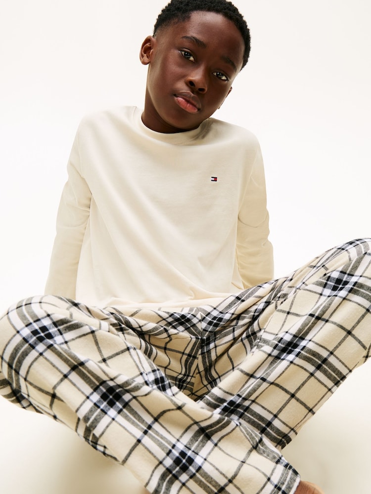 flannel pyjama tommy hilfiger pajama set