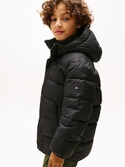 Tommy Hilfiger Black Essential Padded Parka - Image 1 of 5
