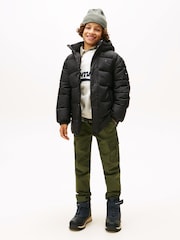 Tommy Hilfiger Black Essential Padded Parka - Image 2 of 5