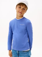 Tommy Hilfiger Blue Regular Fit Long Sleeve T-Shirt - Image 1 of 5