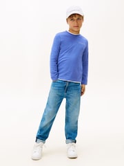 Tommy Hilfiger Blue Regular Fit Long Sleeve T-Shirt - Image 2 of 5