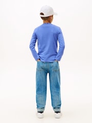 Tommy Hilfiger Blue Regular Fit Long Sleeve T-Shirt - Image 3 of 5