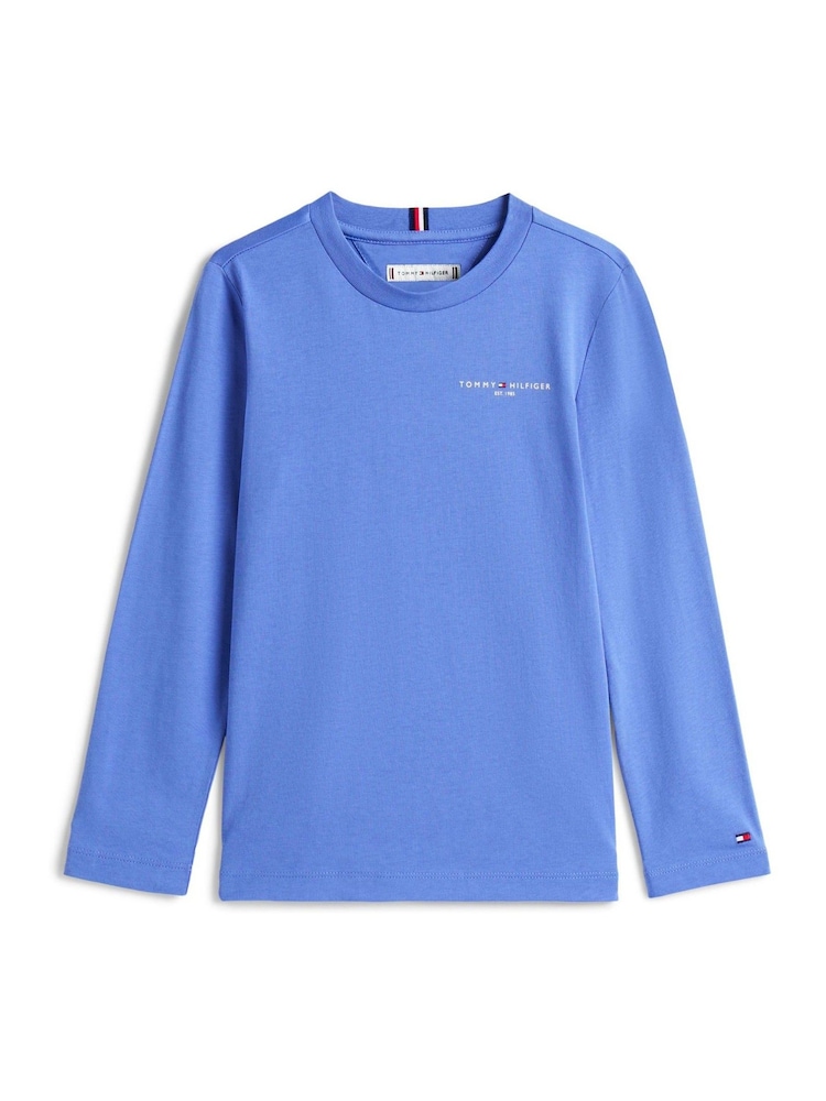 Tommy Hilfiger Blue Regular Fit Long Sleeve T-Shirt - Image 5 of 5
