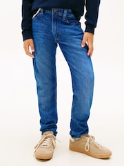 Tommy Hilfiger Blue Dark Wash Straight Leg Jeans - Image 1 of 6
