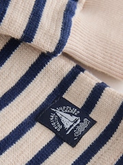 Ecru White Striped Textured Sweat Top and Shorts Set (3mths-7yrs) - Image 10 of 10