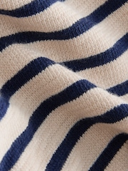 Ecru White Striped Textured Sweat Top and Shorts Set (3mths-7yrs) - Image 8 of 10