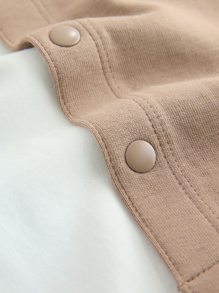 Tan Brown Jersey Shirt T-Shirt and Shorts Set (3mths-7yrs) - Image 5 of 5 Tan Brown Jersey Shirt T-Shirt and Shorts Set (3mths-7yrs) - Image 5 of 5