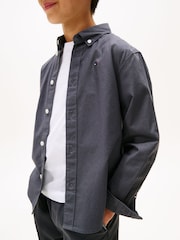 Tommy Hilfiger Black Essential Oxford Shirt - Image 4 of 5