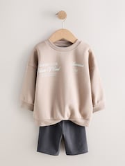Dark Stone Crew Neck Sweatshirt and Leggings Set (3mths-7yrs) - Image 4 of 8