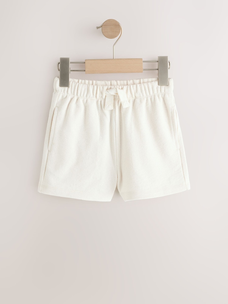 Ecru Textured Shorts (3mths-7yrs) - Image 1 of 4