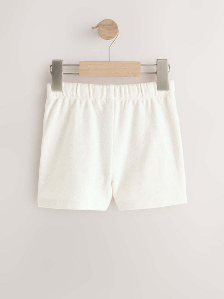 Ecru Textured Shorts (3mths-7yrs) - Image 2 of 4