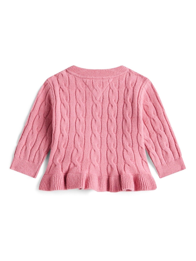 Tommy Hilfiger Pink Varsity Sweatshirt And Joggers Set - Image 2 of 2