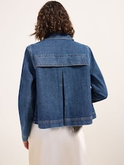Friends Like These Blue Denim Swing Back Short Jacket - Image 5 of 5