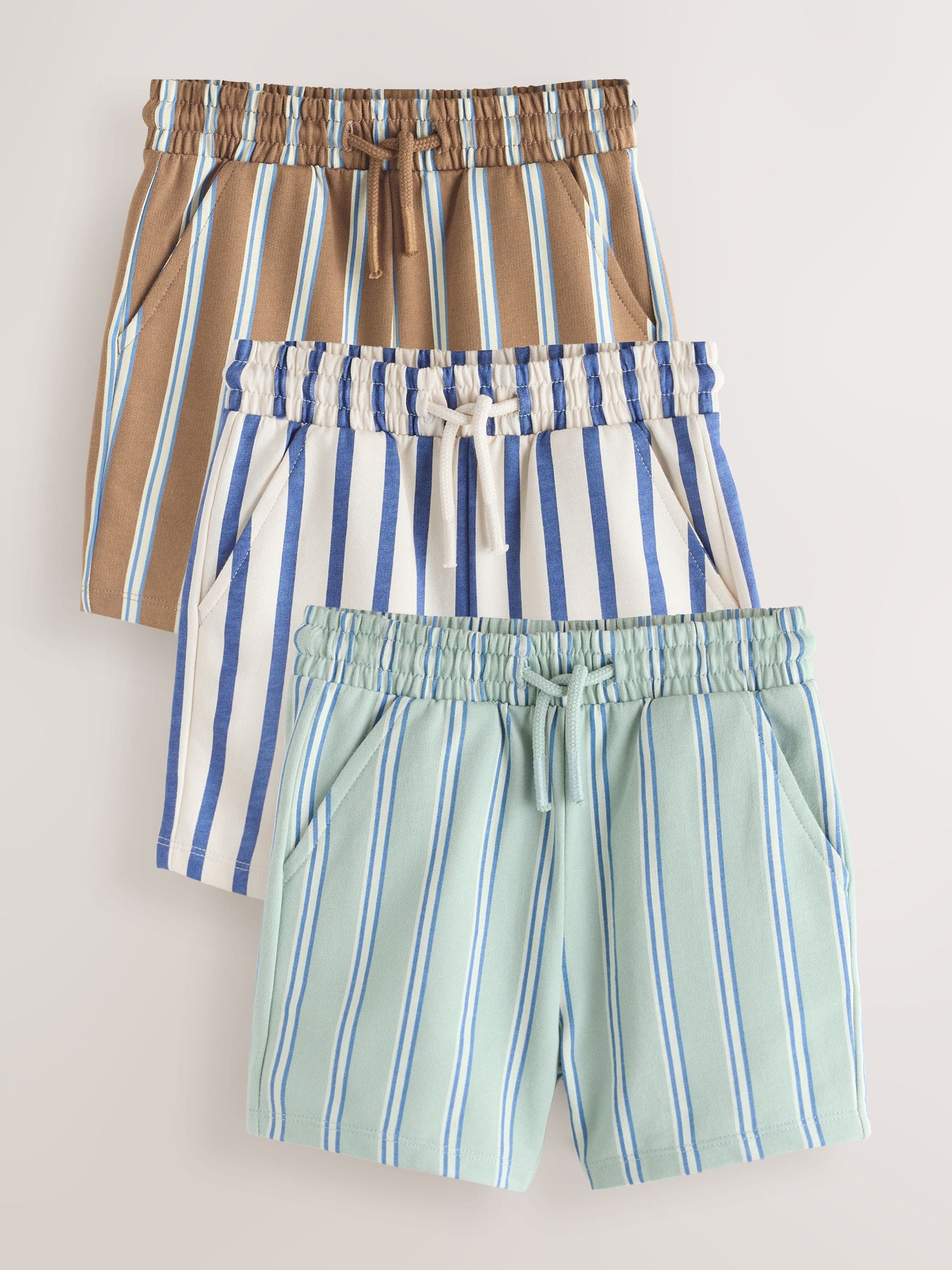 【希少品】3tone Anywhere Zip Shorts Buy Blue/Green Jersey Shorts 3 Pack (3mths-7yrs) from Next USA
