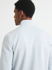 River Island Blue Slim Fit Scuba Funnel Sweatshirt - Image 3 of 4