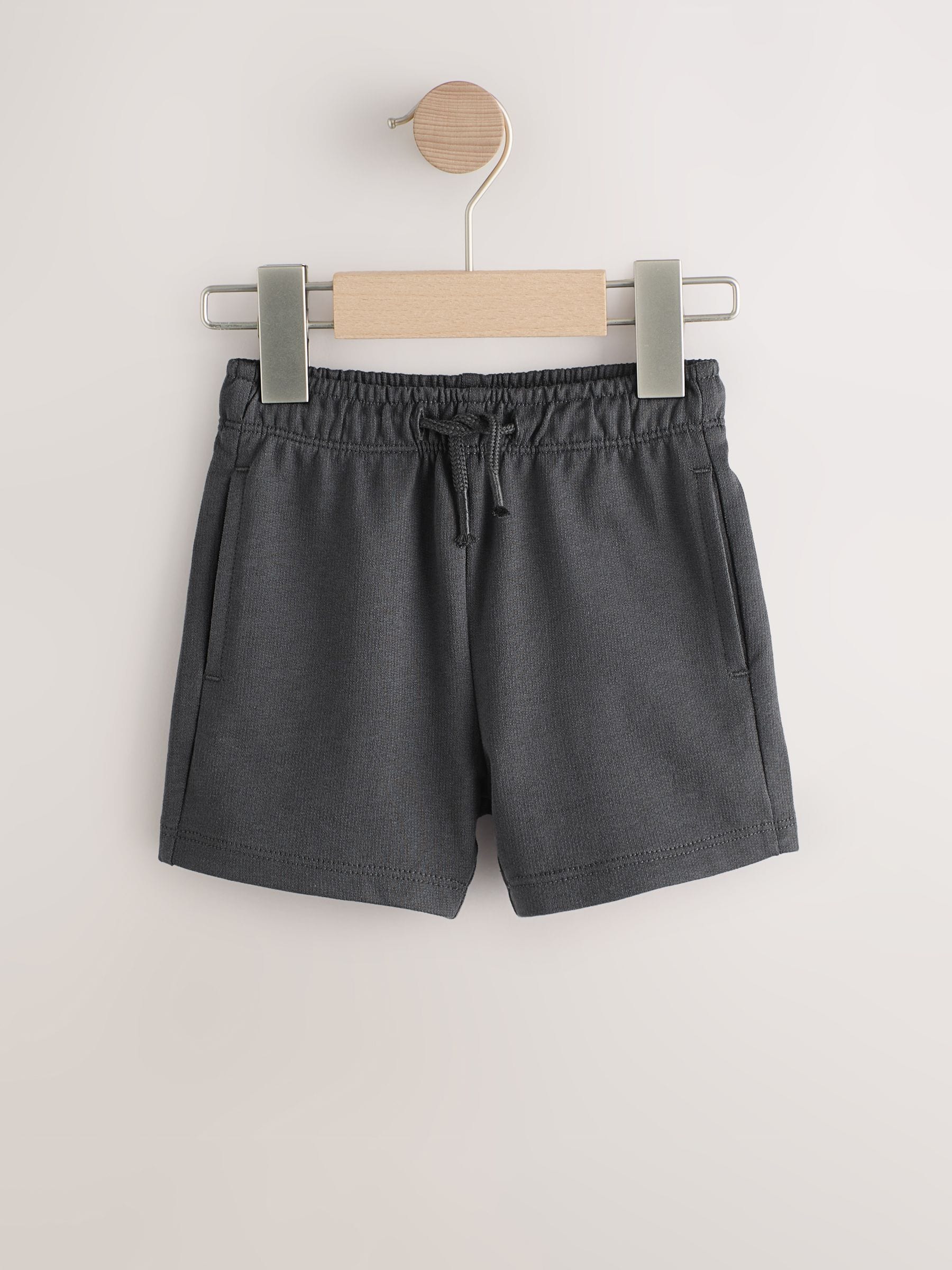 Buy Charcoal Checkerboard Printed Shorts Pack (3mths-7yrs) from
