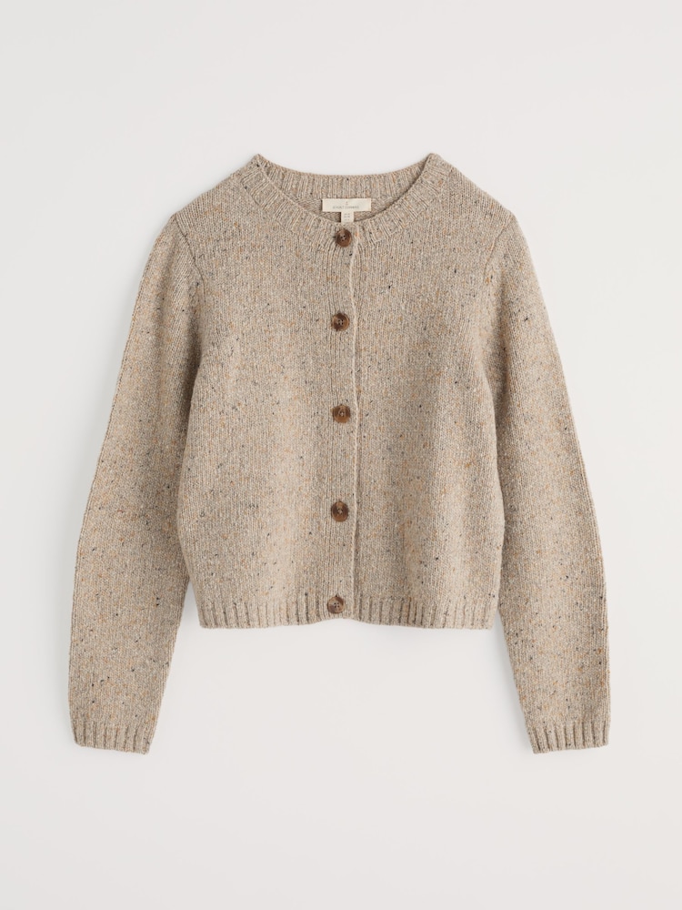 Seasalt Cornwall Natural Cardigan Made With Merino - Image 5 of 5