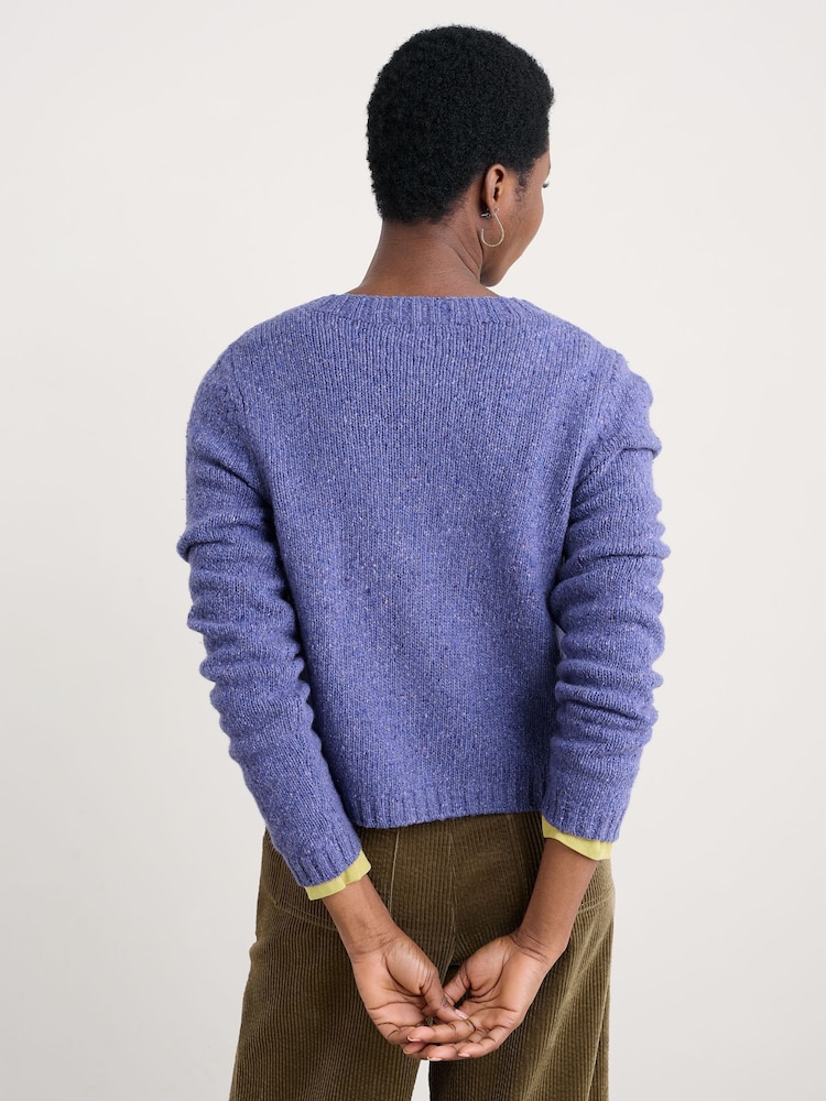 Seasalt Cornwall Purple Cardigan - Image 2 of 5