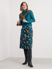 Seasalt Cornwall Blue Landing Roll Neck Top in Cotton - Image 3 of 5