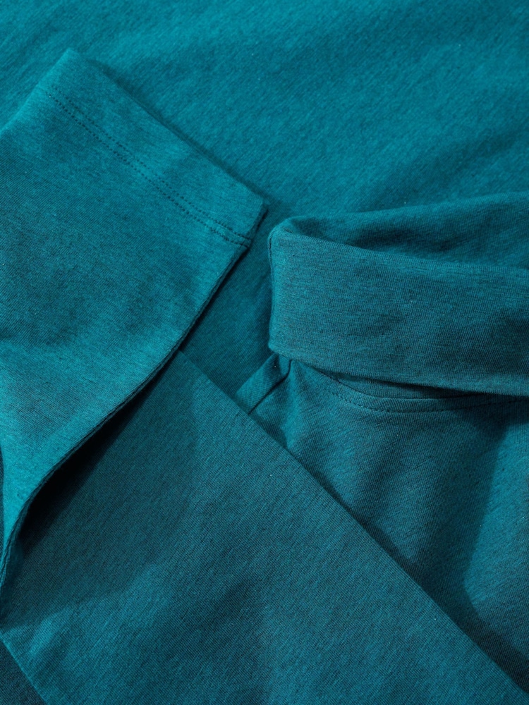 Seasalt Cornwall Blue Landing Roll Neck Top in Cotton - Image 5 of 5