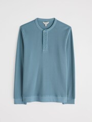 Seasalt Cornwall Mens Brigantine Henley Top in Cotton - Bild 4 von 5