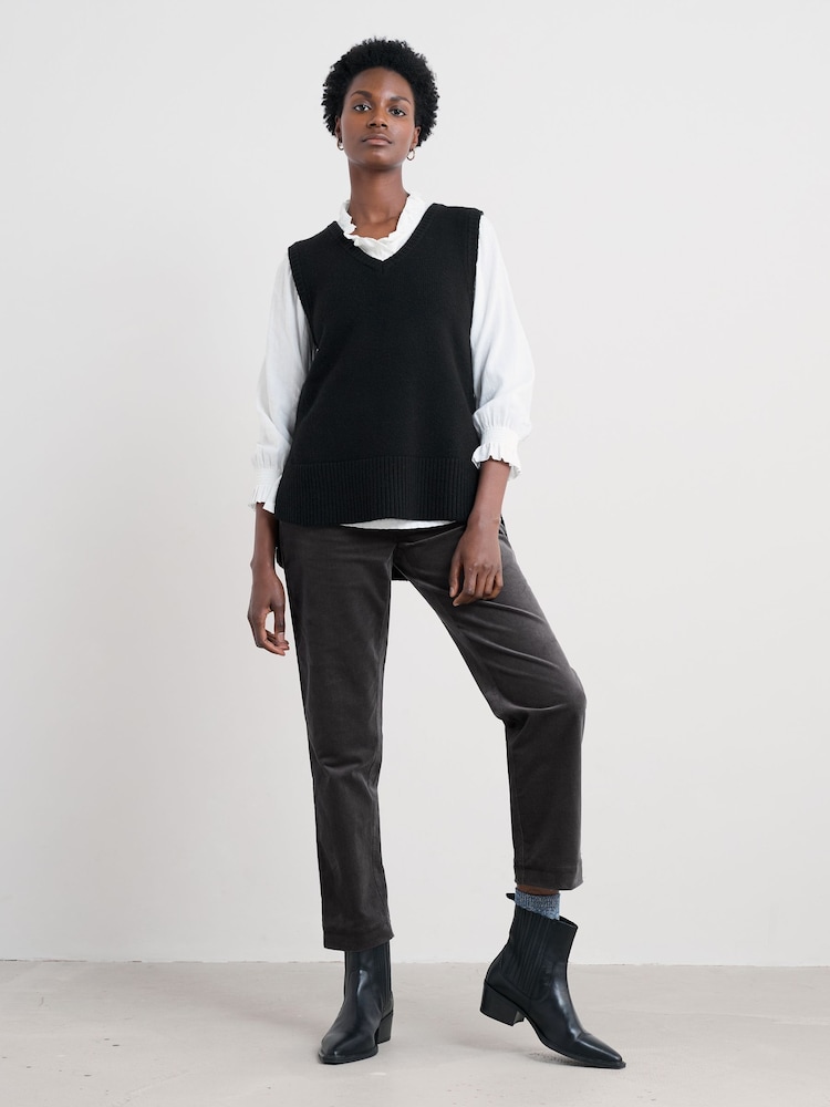 Seasalt Cornwall Black Coupling Knitted Vest - Image 1 of 5