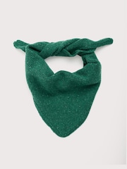 Seasalt Cornwall Green Wild Bilberry Knitted Triangle Scarf - Image 7 of 7