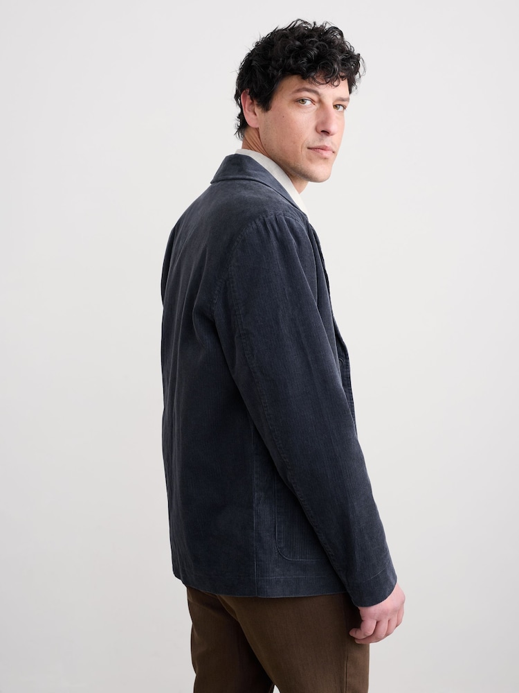 Seasalt Cornwall Grey Mens Plantsman Cord Blazer - Image 2 of 5