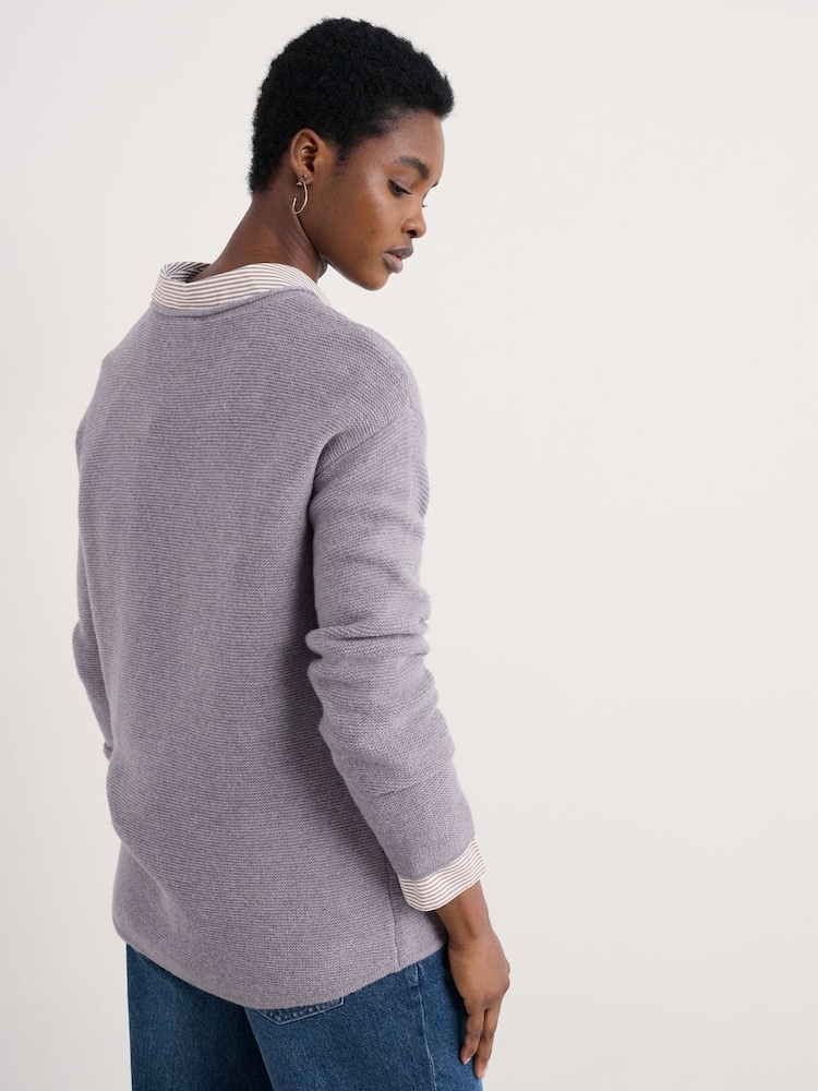 Seasalt Cornwall Purple Fruity Jumper - Image 2 of 5