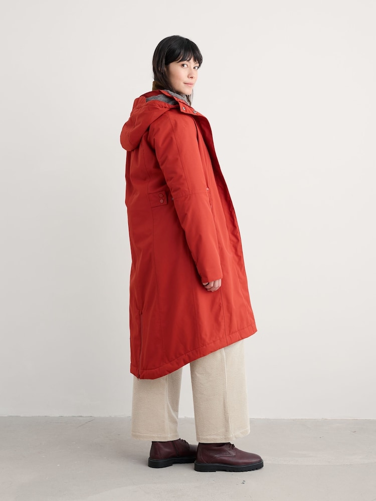 Seasalt Cornwall Red Tall Janelle Waterproof Raincoat - Image 2 of 5