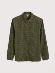 Seasalt Cornwall Green Mens Shoreman Printed Cord Shirt - Image 1 of 2
