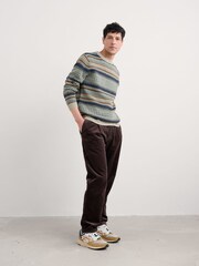 Seasalt Cornwall Blue Mens Stennack Jumper Made With Lambswool - Image 3 of 8