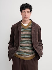 Seasalt Cornwall Brown Mens Plantsman Cord Blazer - Image 1 of 5
