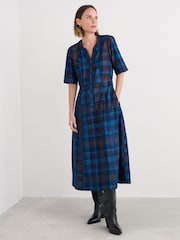 Seasalt Cornwall Blue Wightwick Denim Midi Dress - Image 3 of 5