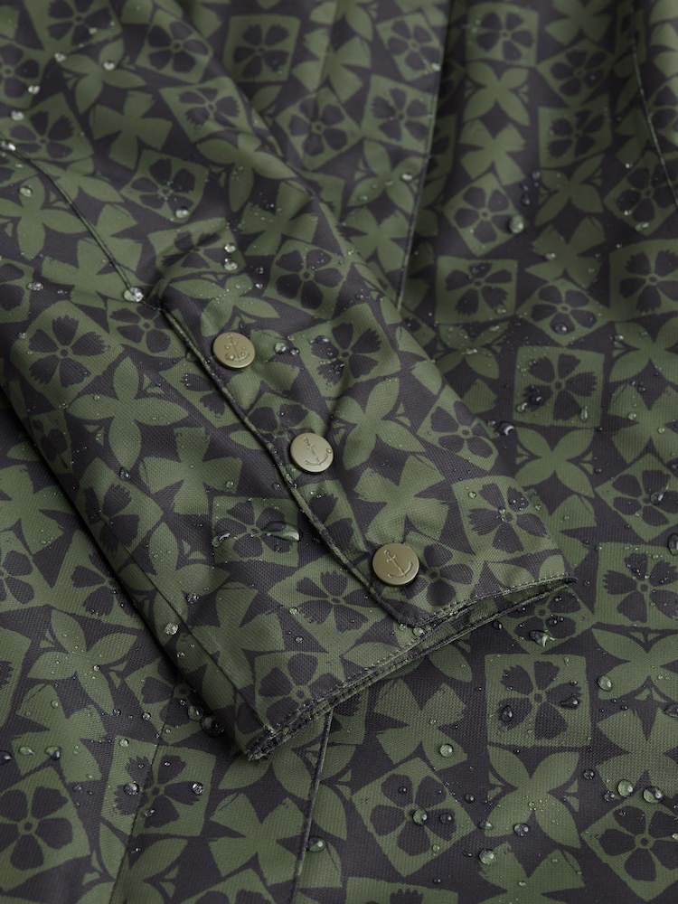 Seasalt Cornwall Olive Green Tall Holywell Bay Waterproof Coat - Image 5 of 5 Seasalt Cornwall Olive Green Tall Holywell Bay Waterproof Coat - Image 5 of 5