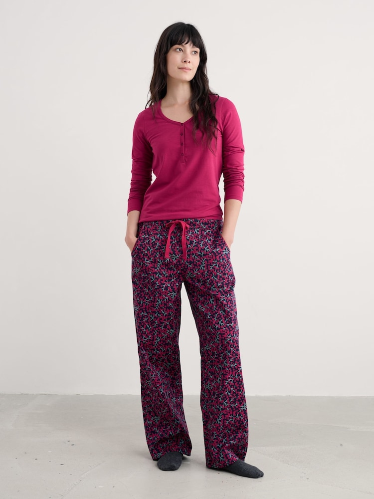 Seasalt Cornwall Blue Evening Path Cotton Pyjamas - Image 2 of 5