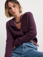 Seasalt Cornwall Purple Cardigan - Image 1 of 5