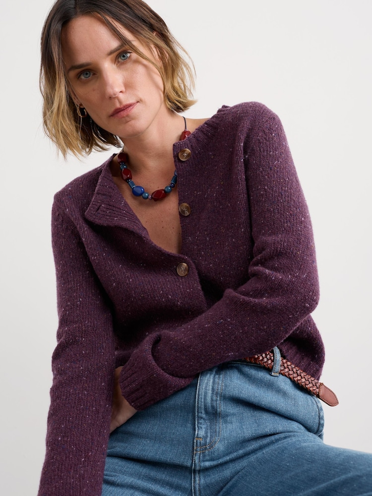 Seasalt Cornwall Purple Cardigan - Image 1 of 5