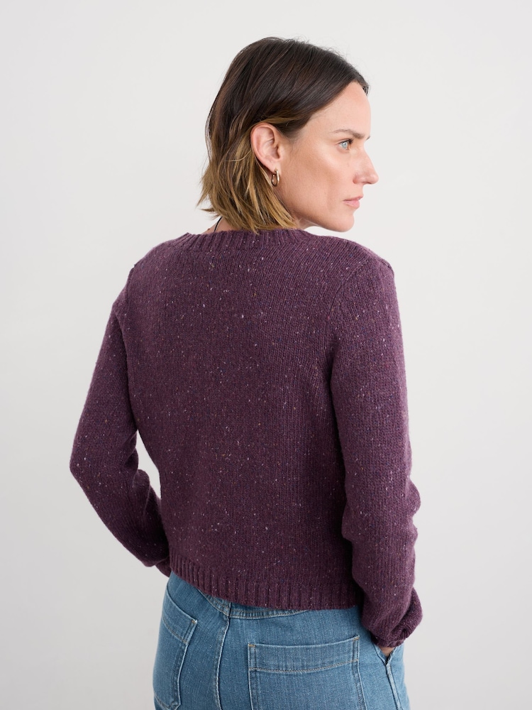 Seasalt Cornwall Purple Cardigan - Image 2 of 5