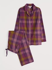 Seasalt Cornwall Purple Sailing Moon Pyjamas - Image 1 of 5