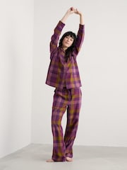 Seasalt Cornwall Purple Sailing Moon Pyjamas - Image 3 of 5
